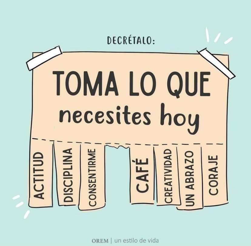 Toma lo que necesites