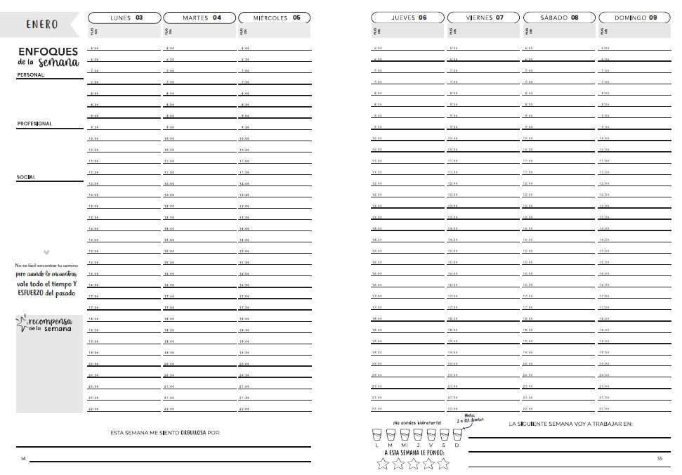 Agenda 2022 Planeación con Horarios
